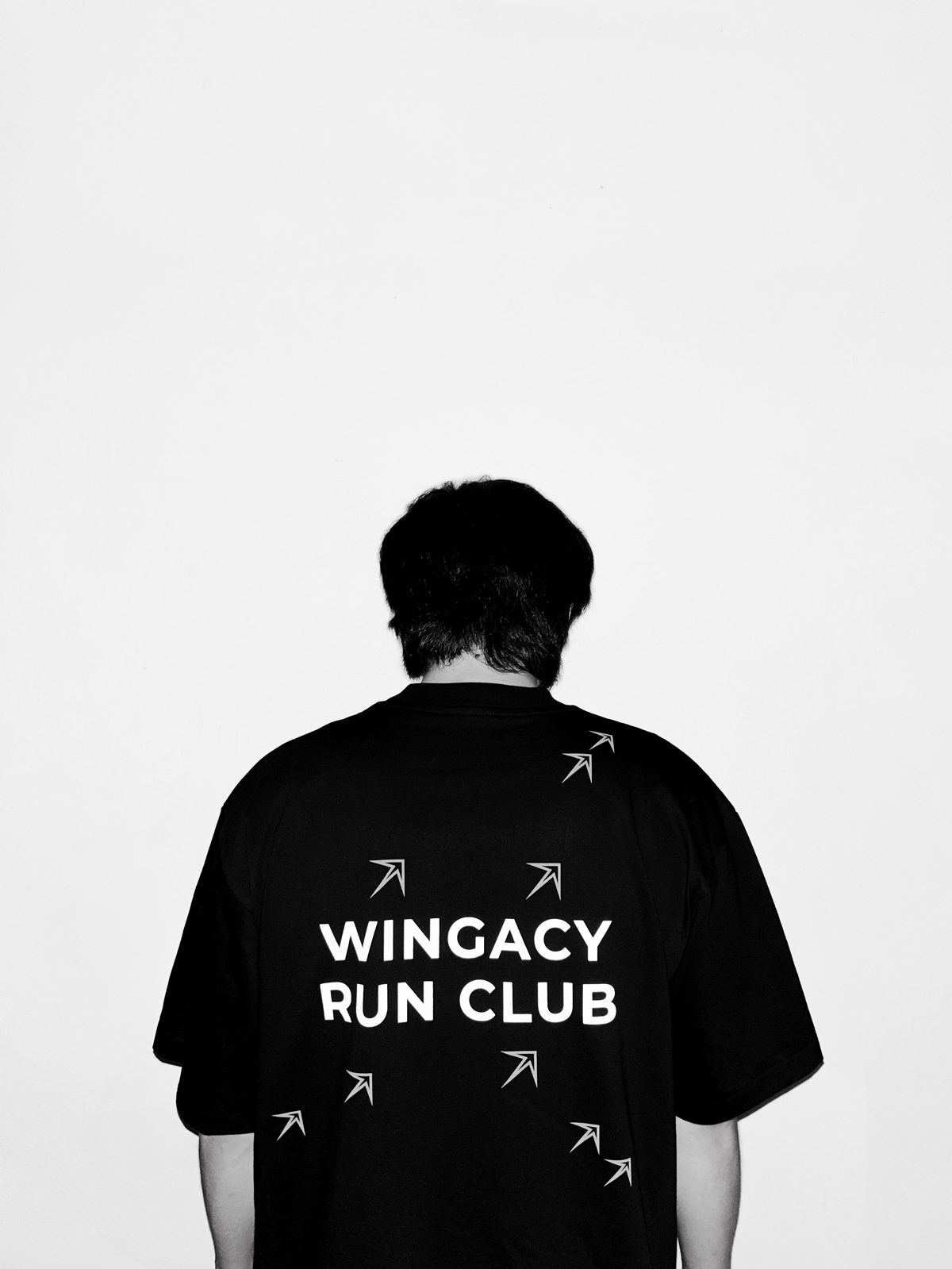 Wingacy Run Club tee, back print